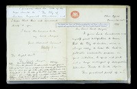 The original letter written by Lord Wolseley, Commander-in-Chief of the Forces, accepting the Lord Mayor of...