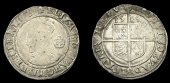 Elizabeth I (1558-1603), Sixth issue, Sixpence, 1585, mm. escallop, bust 5A, reads elizab d g ang fr et hib regi,...