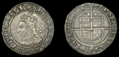 Elizabeth I (1558-1603), Sixth issue, Sixpence, 1590, mm. hand (over crescent on obv.), bust 6C, reads elizab d g...