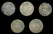 17th Century Tokens, SOUTHWARK, Bell Yard, Andra Ranols, Farthing, 0.86g/6h (E 336; N –; BW. 153); Bermondsey...