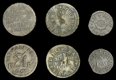 17th Century Tokens, SOUTHWARK, Borough High Street, Richard Roberts, Halfpenny, 1667, 1.60g/9h (E 507; N 4850; BW....