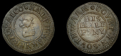 17th Century Tokens, SOUTHWARK, Falcon Court, Ralph Warner, Halfpenny, 1.28g/6h (E 591, this piece illustrated; N...