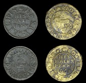 17th Century Tokens, SOUTHWARK, Horselydown, Robert Parsons, Halfpenny, 1668, 1.22g/12h (E 632; N –; D 265B);...