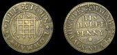 17th Century Tokens, SOUTHWARK, The Marshalsea, John Lowman, Halfpenny, 2.81g/12h (E 713, this piece illustrated; N...