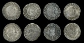 Elizabeth I (1558-1603), Fourth issue, Sixpences (4), all 1572, mm. ermine, bust 4B, read elizabeth d g ang fr et hi...