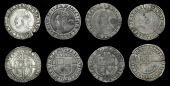 Elizabeth I (1558-1603), Fourth issue, Sixpences (4), all 1573, mm. acorn (over ermine on obv.), 2.79g/12h, mm....