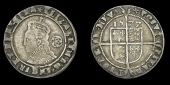 Elizabeth I (1558-1603), Fourth issue, Sixpence, 1577/6 (?), mm. eglantine, bust 5A, reads elizabeth d g ang fr et...