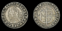Elizabeth I (1558-1603), Fourth issue, Sixpence, 1577/6 (?), mm. eglantine, bust 5A, reads elizabeth d g ang fr et...