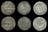 Elizabeth I (1558-1603), Fourth issue, Sixpences (3), all 1577/6, mm. eglantine, bust 5A, read elizabeth d g ang fr...