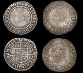 Elizabeth I (1558-1603), Third issue, Sixpences (2), both 1565, mm. rose, bust 1F, read elizabeth d g an fr et hi...