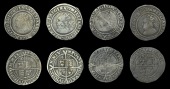 Elizabeth I (1558-1603), Third issue, Sixpences (4), 1566/5, mm. portcullis (over rose on rev.), 2.80g/11h; 1566...