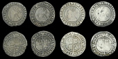Elizabeth I (1558-1603), Third issue, Sixpences (4), 1566 (2), mm. short lion, 2.60g/6h, mm. lion (long on obv.,...