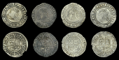 Elizabeth I (1558-1603), Third issue, Sixpences (4), all 1567, mm. coronet, bust 4B, read elizabeth d g ang fr et hi...