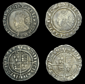 Elizabeth I (1558-1603), Third issue, Sixpences (4), all 1568, mm. coronet, bust 4B, read elizabeth d g ang fr et hi...