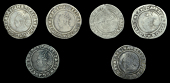 Elizabeth I (1558-1603), Third issue, Sixpences (6), all 1570, mm. castle (over coronet on obv.) (2), 2.75g/8h,...