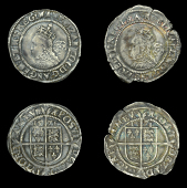 Elizabeth I (1558-1603), Third issue, Sixpences (2), both 1571, mm. castle, bust 4B, read elizabeth d g ang fr et hi...