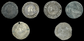 Elizabeth I (1558-1603), Third issue, Sixpences (6), both 1561, mm. pheon, bust 1F, normal flan, plain rose (2),...