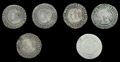 Elizabeth I (1558-1603), Third issue, Sixpences (6), all 1564/2, mm. pheon, bust 1F, normal flan, Tudor rose, reads...