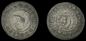 17th Century Tokens, LONDON (City), Chick Lane [Charterhouse Street], Peter English, Halfpenny, 1668, 2.02g/3h (N...