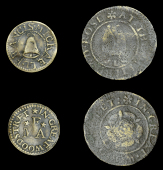17th Century Tokens, LONDON (City), Great Wood Street [Cheapside], Mickaell Francis, Farthing, 0.86g/6h (N –; D...