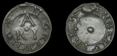 17th Century Tokens, LONDON (City), Green Arbour Court [Old Bailey], R.I.A., lead Farthing, 1659, 2.48g/12h (Rose,...