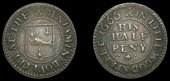 17th Century Tokens, LONDON (City), Little Wood Street, Beniamin Boultby, Halfpenny, 1666, 1.60g/12h (N –; BW....