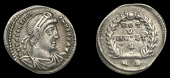 Roman Imperial Coinage, Valentinian I, Siliqua, Rome, c. 364-7, pearl-diademed and draped bust right, rev. vot v...