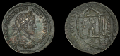 Roman Provincial Coinage, PHOENICIA, Berytus, Elagabalus, Æ 25, laureate bust right wearing paludamentum, rev....