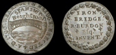 18th Century Tokens, Co DURHAM, Sunderland, Rowland Burdon, Prattent’s Halfpenny, 1796, bridge, rev. legend in...