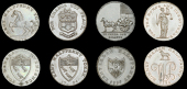 18th Century Tokens, KENT, Dymchurch, William Parris, Halfpenny, 1794, 10.20g/6h (DH 15); Goudhurst, William Fuggle,...