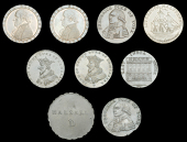 18th Century Tokens, LANCASHIRE, Halsall, Col. Charles Mordaunt, Penny, 17.23g/6h (DH 1); Lancaster, Daniel...