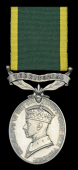 Efficiency Medal, G.VI.R., 1st issue, Territorial (Capt. W. A. Sewell. S.W.B.) good very fine	 £80-£120