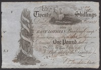 East Lothian Banking Company, unissued £1 (3), 18-, two example unissued, undated and unsigned, one example with...