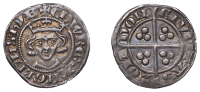 Edward I (1272-1307), New coinage, Penny, class 1c, London, pellet after dns, reversed ns on obv., mixed ns on rev.,...
