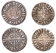 Edward I (1272-1307), New coinage, Pennies (2), both London, class 2a, reversed ns both sides, 1.39g/3h (SCBI North...