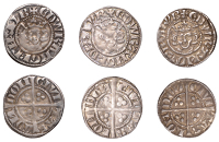 Edward I (1272-1307), New coinage, Pennies (3), all London, class 2a, reversed ns both sides, 1.39g/3h (SCBI North...