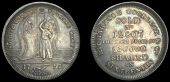 18th Century Tokens, LONDON, Cornhill, Richardson, Goodluck & Co, Proof Halfpenny, 1795, in silver, Bluecoat boy...