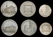 18th Century Tokens, LONDON, High Holborn, John Skidmore, Halfpenny, 1795, 9.52g/6h (DH 480), Farthing, 1795, edge...