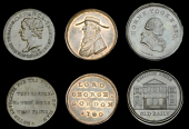 18th Century Tokens, Unlocalised issues, Spence’s mule Halfpence (3), bust left, rev. noted advocates, etc,...