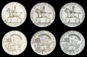 18th Century Tokens, NORFOLK, Blofield, Kempson’s Halfpence, 1796 (3), group of weapons and musical instruments,...
