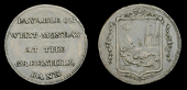 18th Century Tokens, STAFFORDSHIRE, Lichfield, Samuel Barker, Farthing, city arms, rev. payable on whit-monday at...