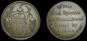 18th Century Tokens, STAFFORDSHIRE, Wolverhampton, Thomas Bevan, Simmons’ Halfpenny, barrel and bunches of grapes,...