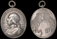 XVIII: Cast Copies, Restrikes and Electrotypes of Medals, Battle of Dunbar, 1650, a large cast silver medal by T....