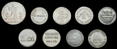 18th Century Tokens, MIDLOTHIAN, Edinburgh, Alexander Cornwell, Farthings, 1796 (2), 3.91g/12h (DH 69), 3.47g/6h (DH...