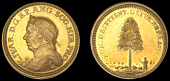XV: Dutch and French Medals, Death of Oliver Cromwell, 1658, a small struck gold medal, late 17th century (?),...