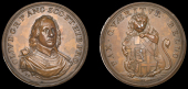 XVI: Later Cromwell Medals, Lord General/Lord Protector, c. 1650-8, a struck copper medal, c. 1730, probably by J....