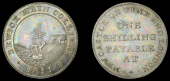 19th Century Tokens, Co DURHAM, Kibblesworth, Harrison, Cooke & Co, Shilling, 1811, ship at coal staith, reads...