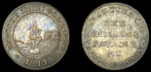 19th Century Tokens, Co DURHAM, Kibblesworth, Harrison, Cooke & Co, Shilling, 1811, ship at coal staith, reads...