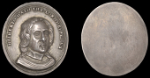 XVI: Later Cromwell Medals, Cromwell, c. 1650, a uniface oval cast and chased (?) silver medal, c. 1740, after T....