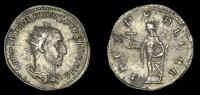 Roman Imperial Coinage, Æmilian, Antoninianus, Rome, 253, radiate and cuirassed bust right, rev. Spes advancing...